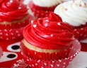 Romantische Valentinstag\'s Cupcakes für TV Beitrag in Sat1