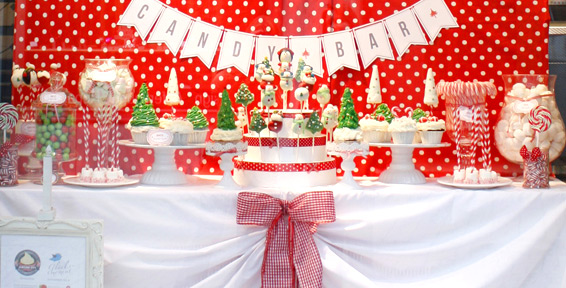 Christmas Candy Bar // Sweet Table