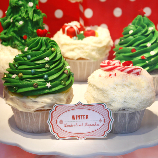 Weihnachts Winter Wunderland: Cupcakes