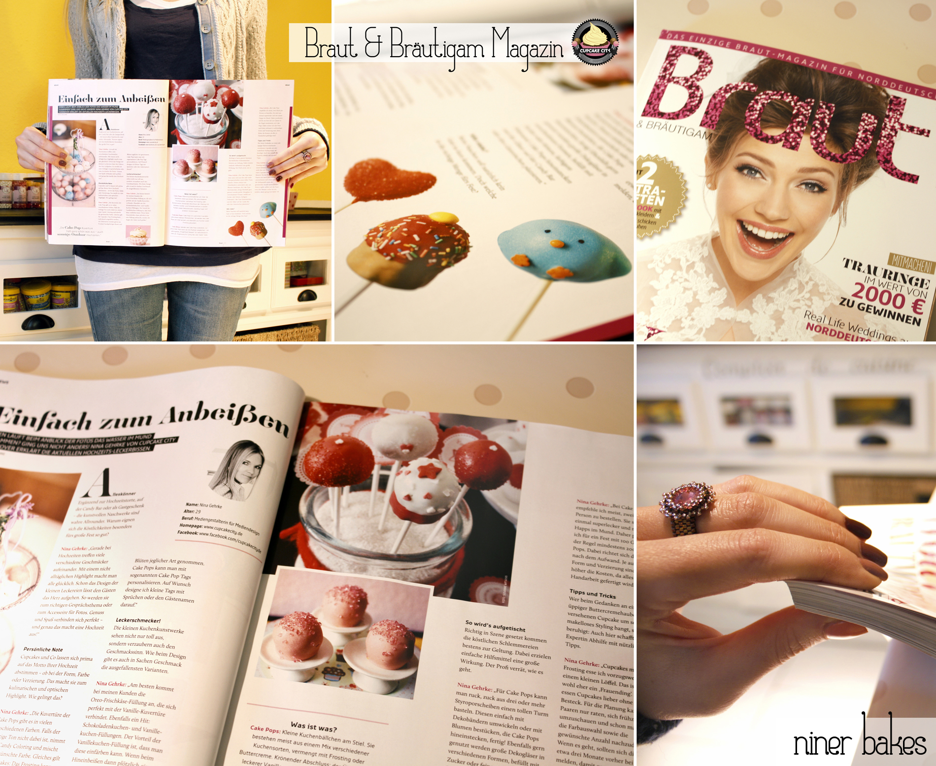 Presse Braut und Bräutigam Magazin - Cupcake City - Nina Gehrke - Ausgabe 1 2013